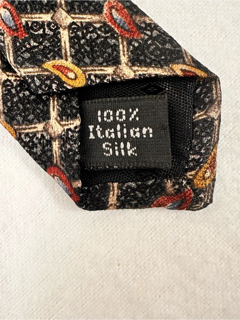 Bugatti Mens Tie Grey & Mauve Paisley Necktie Silk Office Party Wedding